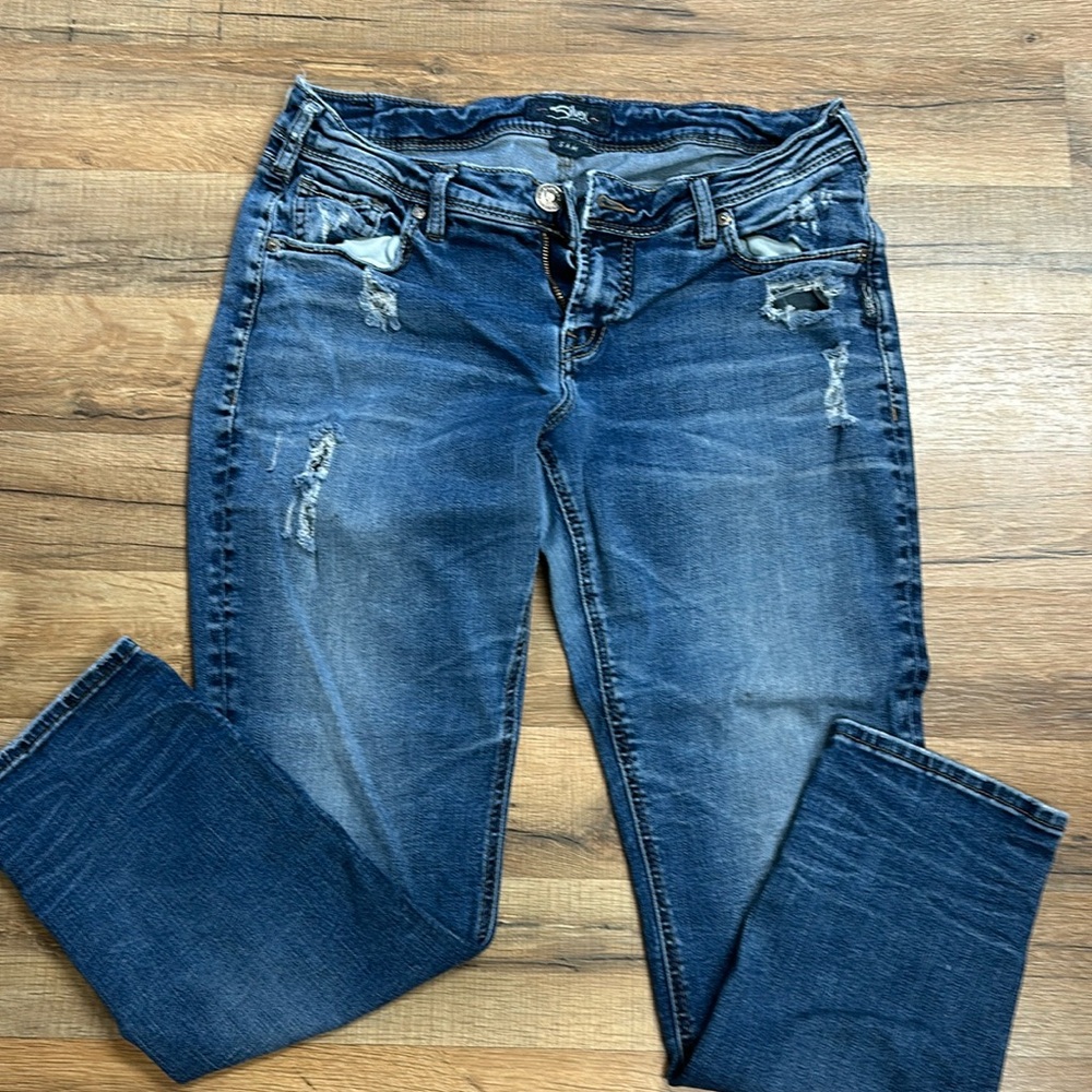 Silver jeans